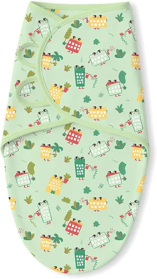 Newborn Baby Swaddle & Hug Me Wrap | 100% Cotton Adjustable Sleep Sack | Soft, Breathable & Lightweight | Velcro Closure for 0-6 Months |