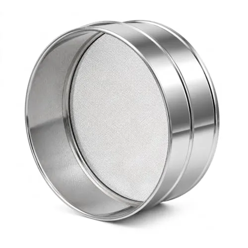 ADD2CART Fine Mesh Stainless Steel Atta & Suji Chalni (19 CM) – Flour Sieve for Kitchen