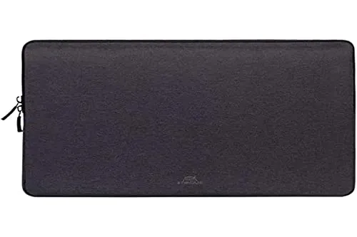 RivaCase Suzuka 7704 Laptop Sleeve 13.3-inch Protective Sleek, Slim-line and Elegant Sleeve Water-Resistant Material for Urban Professionals and Students FITS MacBook PRO 14 Black