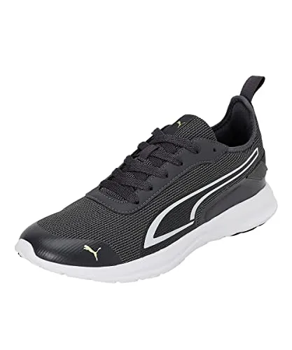 PUMA | Unleash Men's Sneakers | Asphalt-Light Lime-Nimbus Cloud | 8UK
