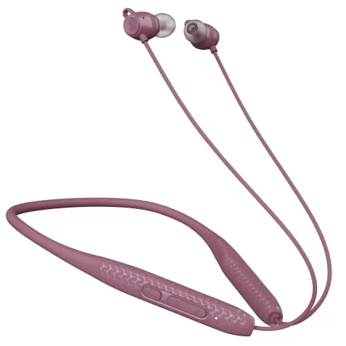 boAt Rockerz 255 Max, 60HRS Playtime, EQ Modes, Power Magnetic Earbuds, Low Latency, ENx Tech, Fast Charge, Textured Finish, Bluetooth Neckband, Wireless with Mic Earphones (Maverick Maroon)