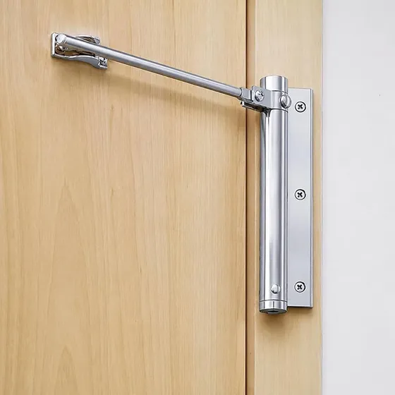 Automatic Door Closer, Heavy Duty Adjustable Spring-Loaded D