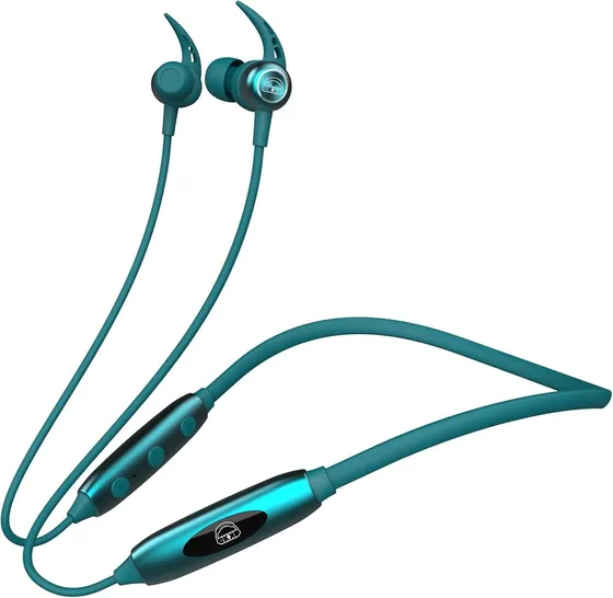 Ekko Unplug N03 Neckband, 40 Hours Playback Time, Bluetooth V5.2, 10 mm Driver, SIRI & Google Assistant, Noise Cancellation, Twin Connect, Max Bass (Teal)