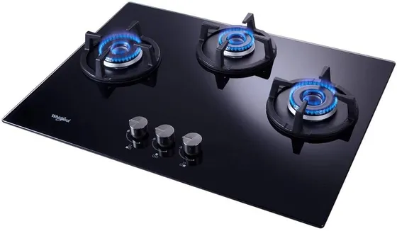 Whirlpool 70cm 3 Burner Auto Ignition Hob | ELITE HYBRID 703 MT EC | 8mm Toughened Glass