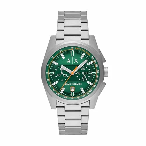 Armani Exchange A|X Chronograph Watch for Men with Leather, Stainless Steel or Silicone Band