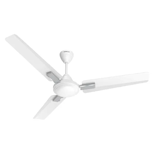 Havells 1200mm Ambrose Neo Energy Saving Ceiling Fan| High Speed, High Air Delivery| Strong & Powerful Motor| Air Delivery: 220 m³/min| Speed: 370 RPM| 2 Year Warranty|(Pack of 1,Elegant White)