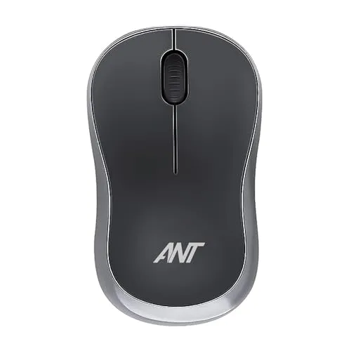 Ant Optical Mouse 03 1000 DPI Wireless Mouse - Black, Silver