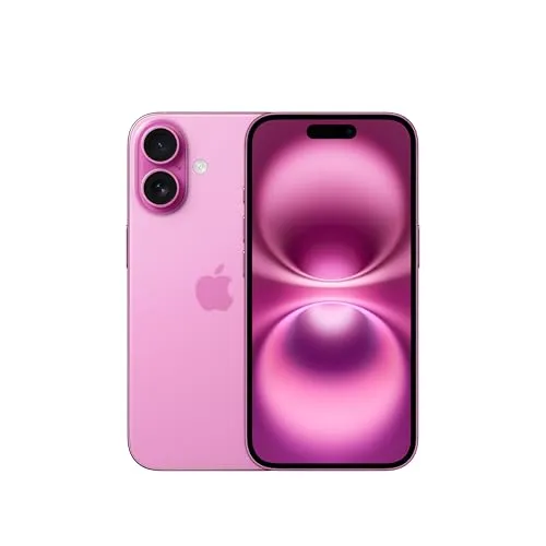 Apple iPhone 16 128 GB: 5G Mobile Phone with Camera Control, A18 Chip and a Big Boost in Battery Life. Works with AirPods; Pink