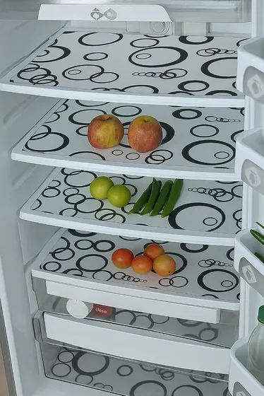 Fridge mat Set of 03 Multipurpose Anti-Slip Mat, Sheet for Fridge, Kitchens, Cupboard, Drawers, Shelf Liner -CC-015