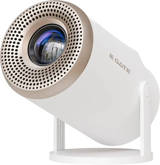 E GATE Atom 2X+ Smart Projector for Room, 9000 Lumens | Built-in Live TV (120+ Channels no Subscription Required)