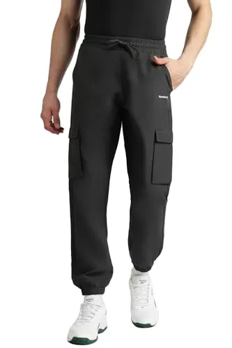 Reebok Men's Performance Pants - Durable Polyester Training Bottoms with Pockets
