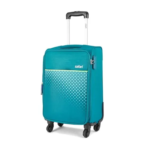 Safari Prisma Neo 57Cm Small Cabin Trolley Bag Polyester Expandable Soft Luggage