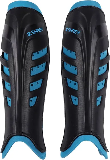 Shrey Meta Shin Guards for Hockey (Black, M)