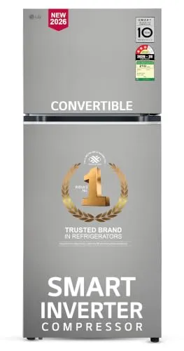 LG 398 L, 3 Star, Convertible, Smart Inverter, Frost-Free Double Door, Wi-Fi Enabled Refrigerator (GLT4036SNPZ, Shiny Steel, Multi Air Flow Cooling with Express Freeze, Smart Diagnosis & Deodorizer)