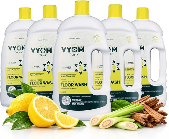 Vyom India Floor Cleaning Liquid 1L (Pack of 5)