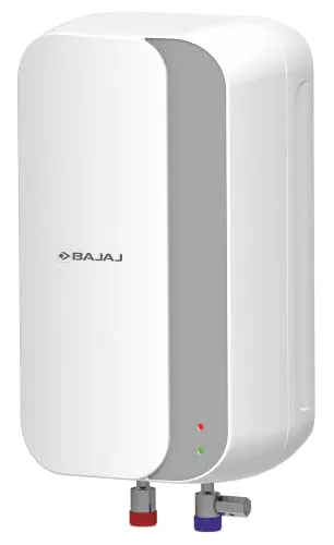 Bajaj Prohot 3 Litre Instant Water Heater | 3KW Vertical Geyser for Bathroom & Kitchen | Fast Heating Element | High Grade SS Tank | Multiple Safety Systems | 2-Yr Product Warranty | White