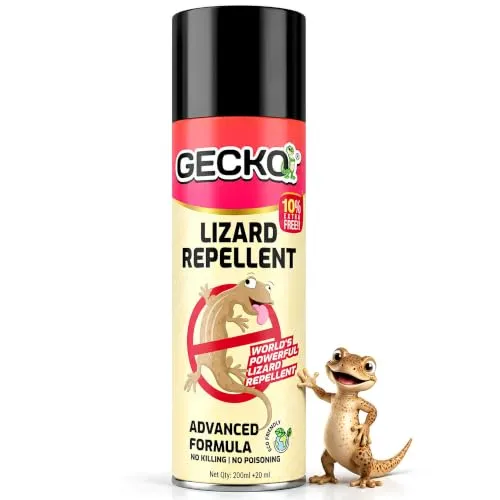 Shadow Securitronics Gecko Aerosol Based Odour Free Herbal Lizard Repellent Spray | Eco-Friendly & Biodegradable | Irritant &Chemical-Free | 220 ml (60 Days Protection) PK of 1-FORMULATION 10X