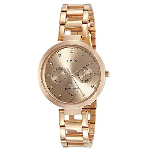 TIMEX Analog Watch for Women with Round Dial & Water Resistant Women's Wrist Watches