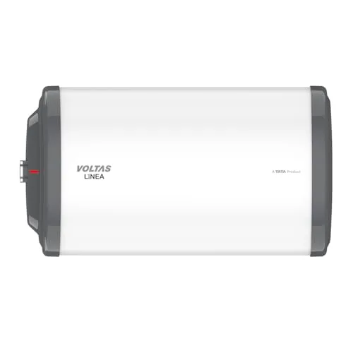 Voltas Linea 25L 3 Star Horizontal Mounting 2000W Water Heater, with Quartzline Technology (Glassline Tank), Warranty: Tank 7 Years, Element 3 Years, 2 year Comprehensive