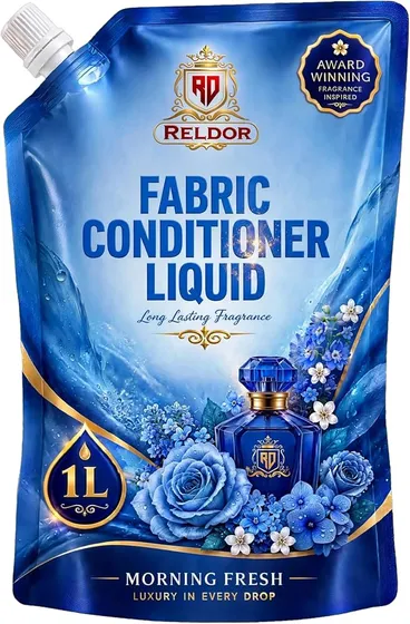 Morning Fresh Fabric Conditioner 1 L Refill Pack|| After Wash Liquid Fabric Softener - For Softness|| Shine & Long Lasting Freshness