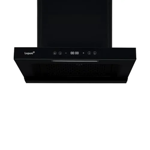 Livpure Fern 60 cm | T-Shape | 1400 m³/hr Suction | BLDC Motor | Filterless | Touch & Gesture Control | Low Noise | 10 Years Motor + 2 Years Comprehensive Warranty | Black